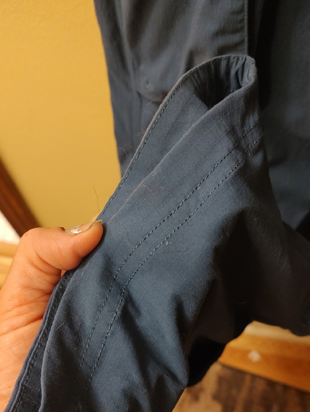 Duluth Trading Co Teal L x 35 Heirloom Gardening Bib Overalls - Picture 6 of 10